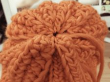 Beth Crochets Big Orange Hat